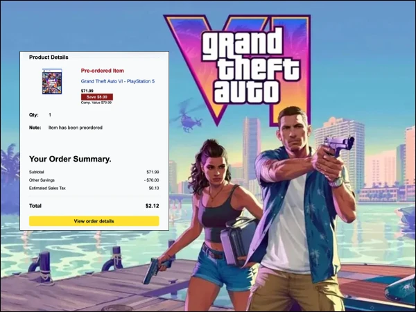 گیمر نے 80 ڈالر کا GTA 6 پری آرڈر میں صرف 2 ڈالر میں خرید لیا