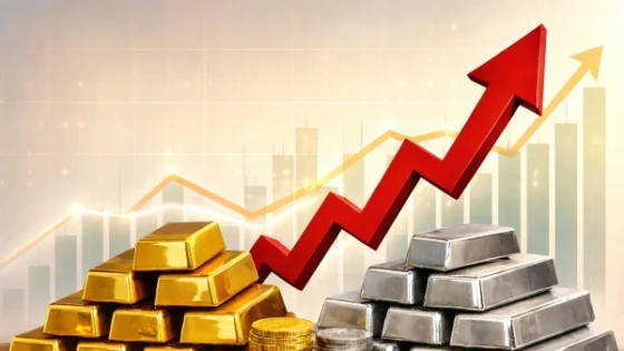 سونے اور چاندی کی قیمتوں میں اچانک بڑا اضافہ